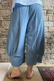 Jo Jo Quirky Hopsack Crop Pant Denim 